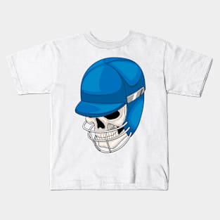 Skull Cricket Helmet Kids T-Shirt